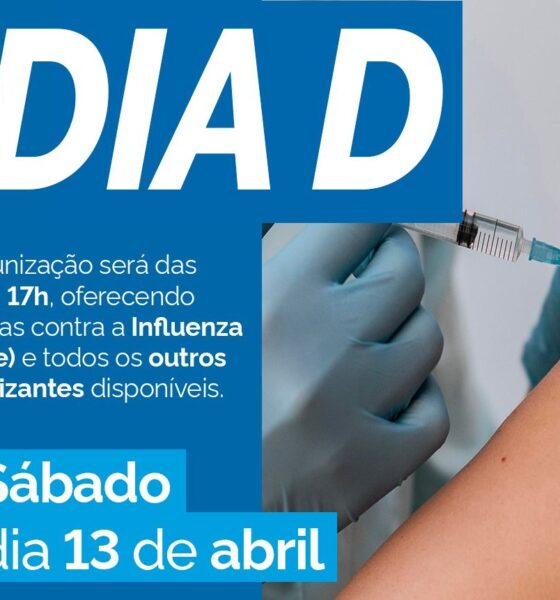 Salto promove o Dia D" de imunização contra a Influenza no Sábado (13)"
